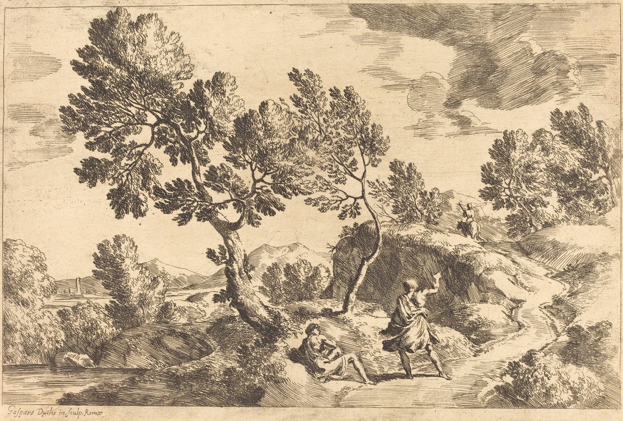 Paisagem romana de Gaspard Dughet