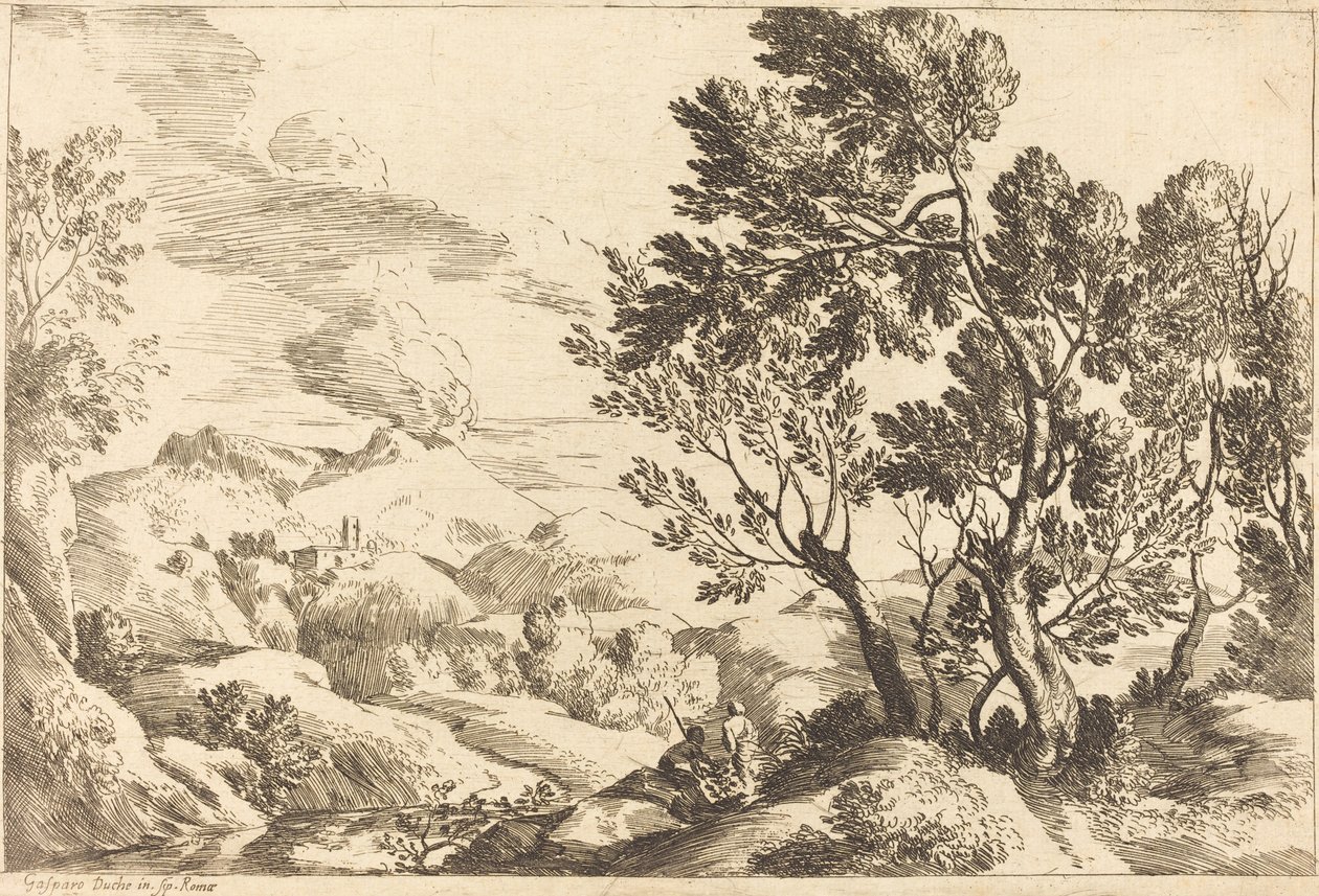 Paisagem romana de Gaspard Dughet
