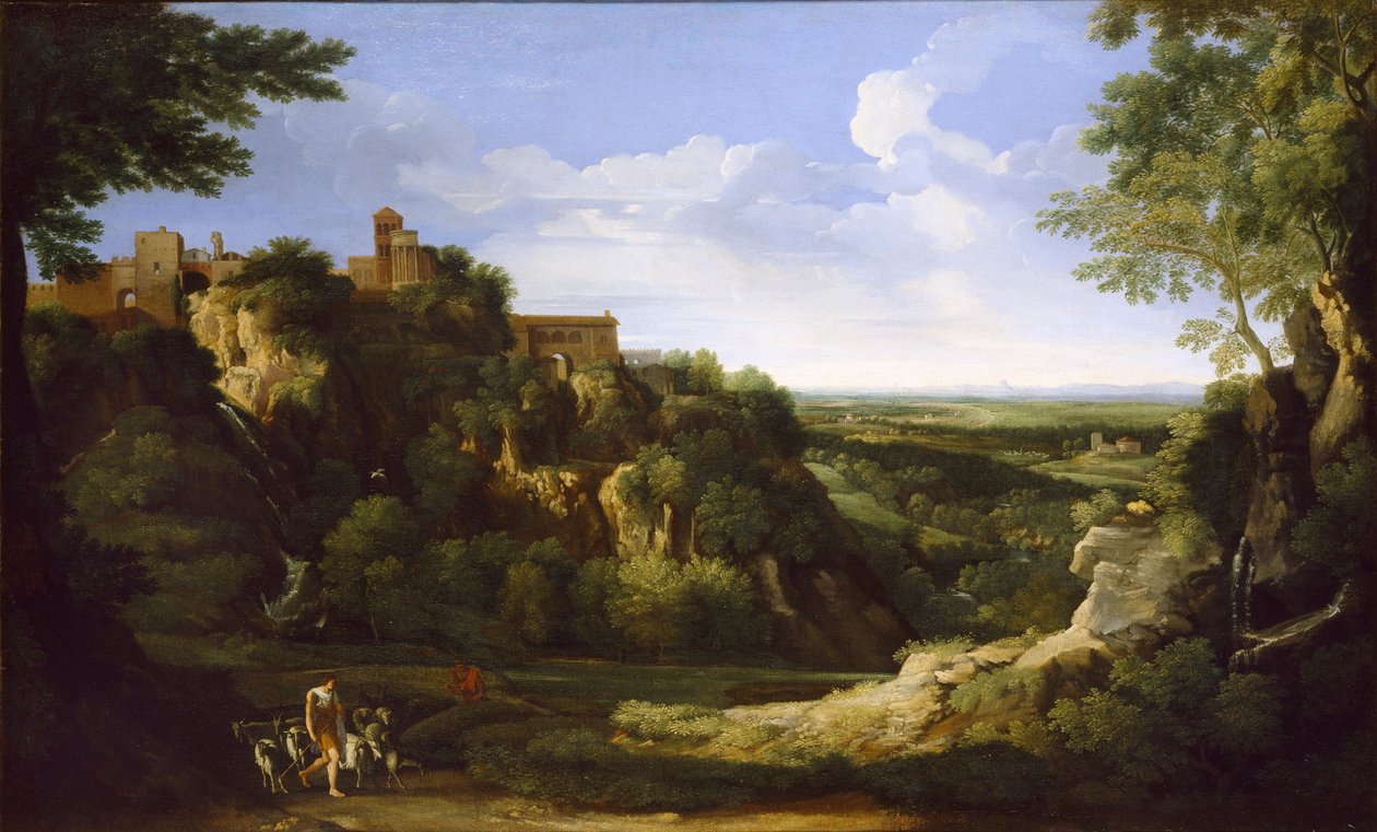 Vista do Tivoli com Roma ao longe, final da década de 1650 de Gaspard Dughet