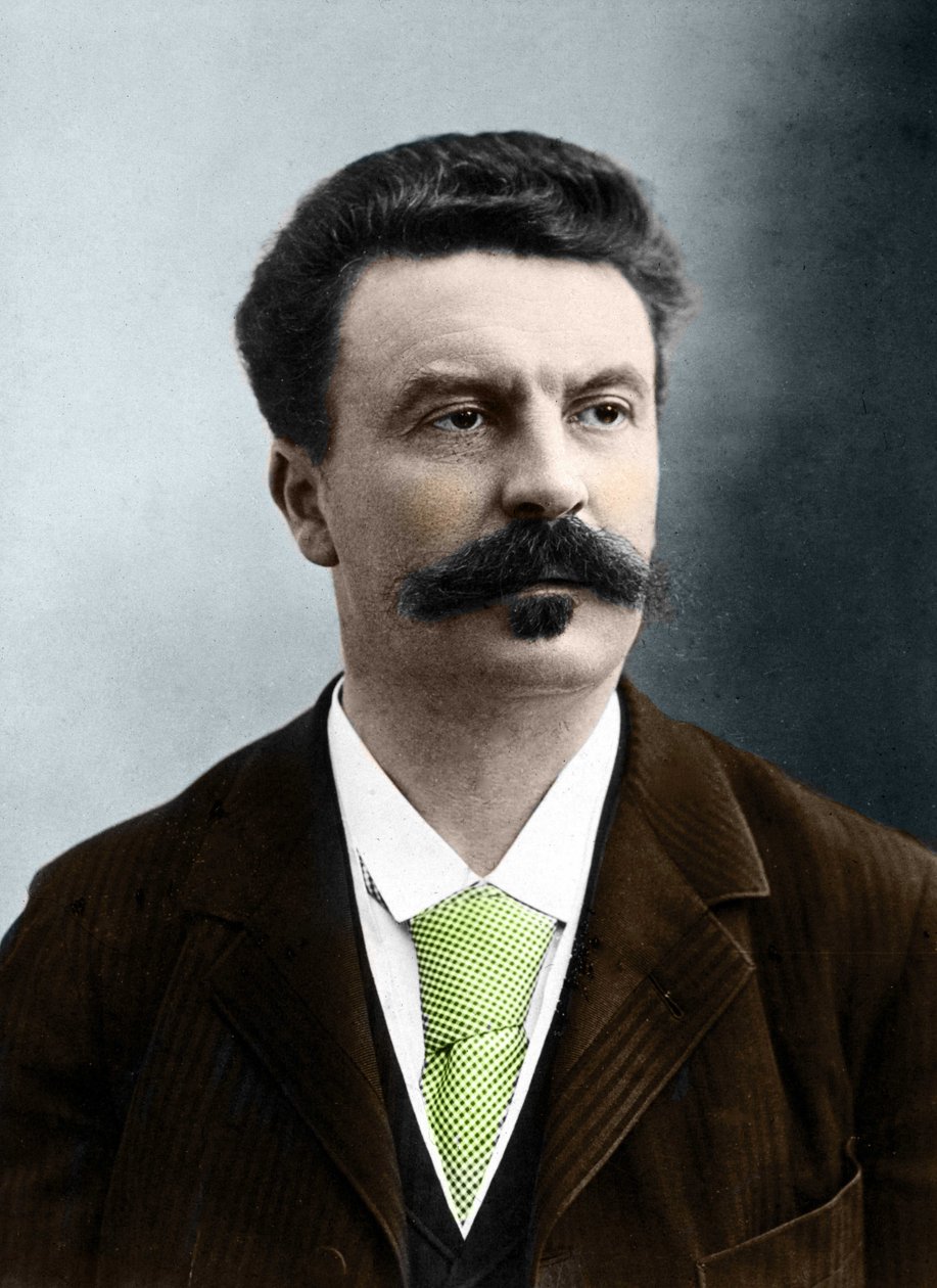 Guy de Maupassant (1850-1893), escritor francês por Nadar. de Gaspard Felix Tournachon Nadar