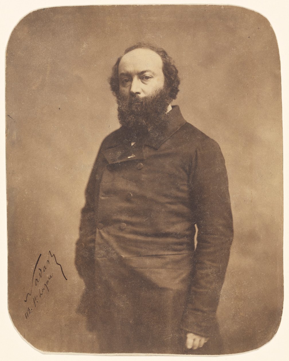 Retrato de Théodore Rousseau 1812-1867, 1855-1859. de Gaspard Félix Nadar