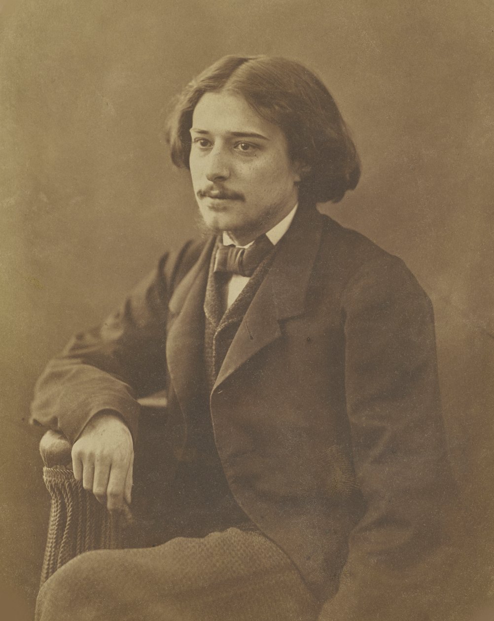 Retrato do autor Alphonse Daudet 1840-1897, ca 1860. de Gaspard Félix Nadar