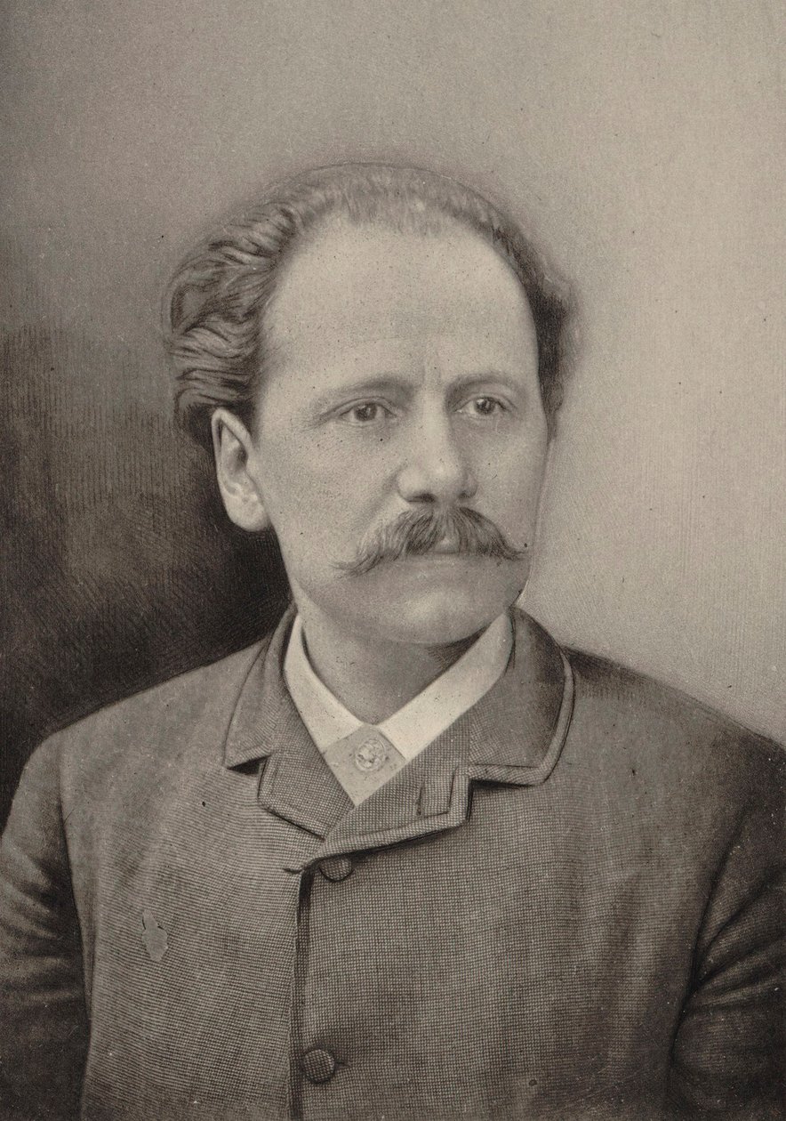 Retrato do compositor Jules Massenet 1842-1912, 1890. de Gaspard Félix Nadar