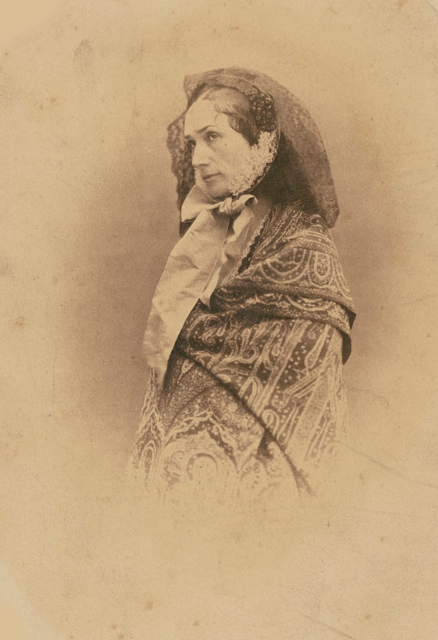 Retrato da cantora de ópera Rosine Stoltz 1815-1903, 1855-1859. de Gaspard Félix Nadar