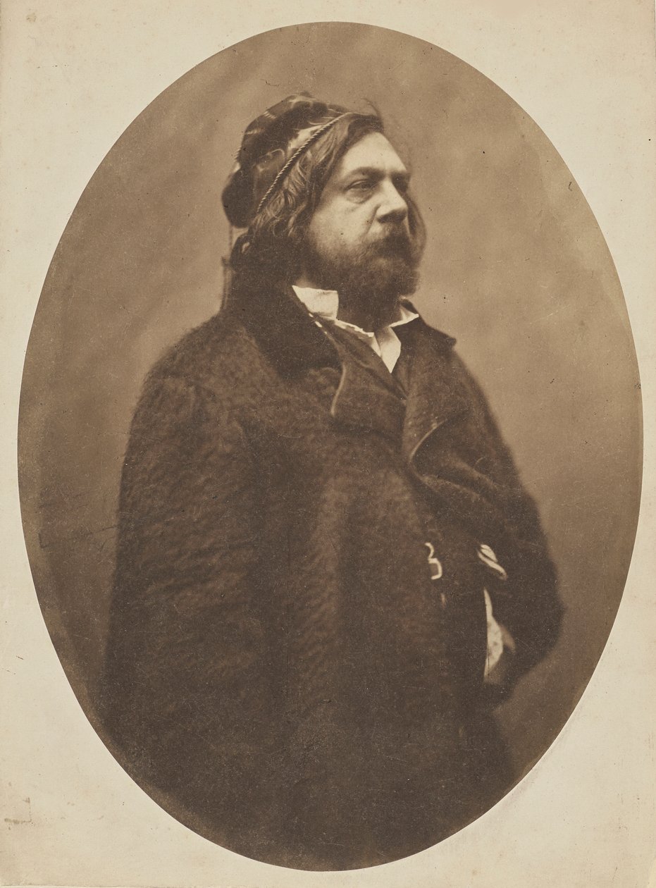 Retrato do poeta Théophile Gautier 1811-1872, ca 1856. de Gaspard Félix Nadar