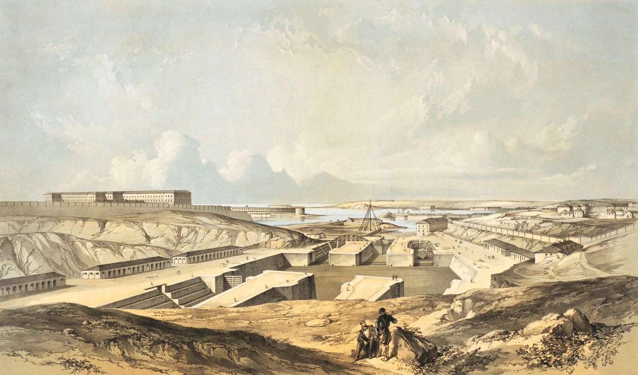 Docas e porto de Sebastopol de Gaspard Le Marchant Tupper