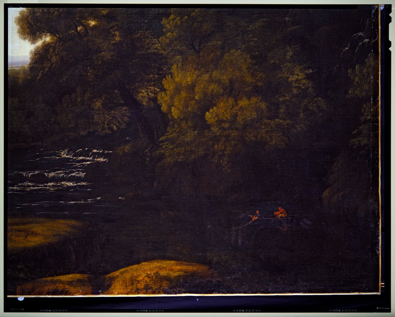 Paisagem italiana, pormenor, sem data de Gaspard Poussin Dughet