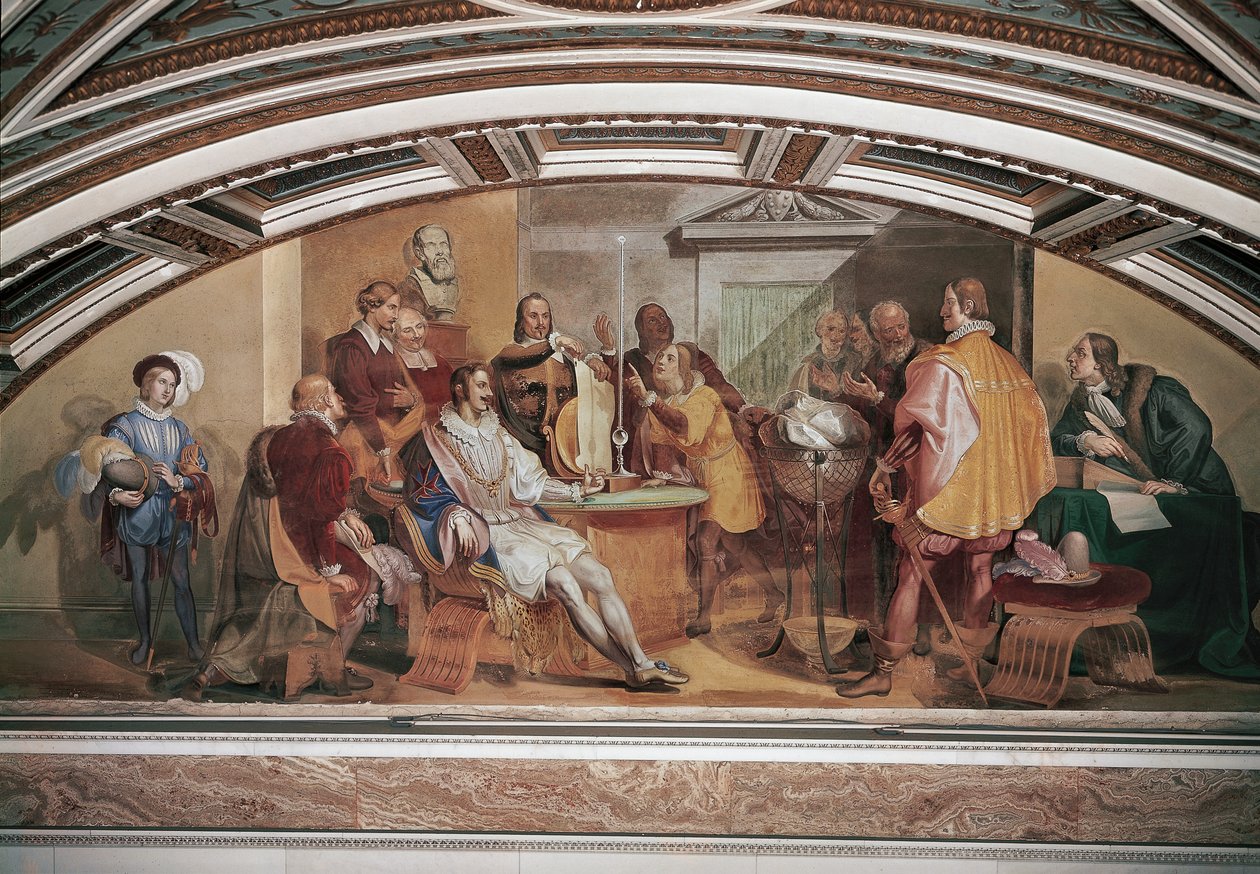 Experiência na Accademia del Cimento na presença de Ferdinando II de