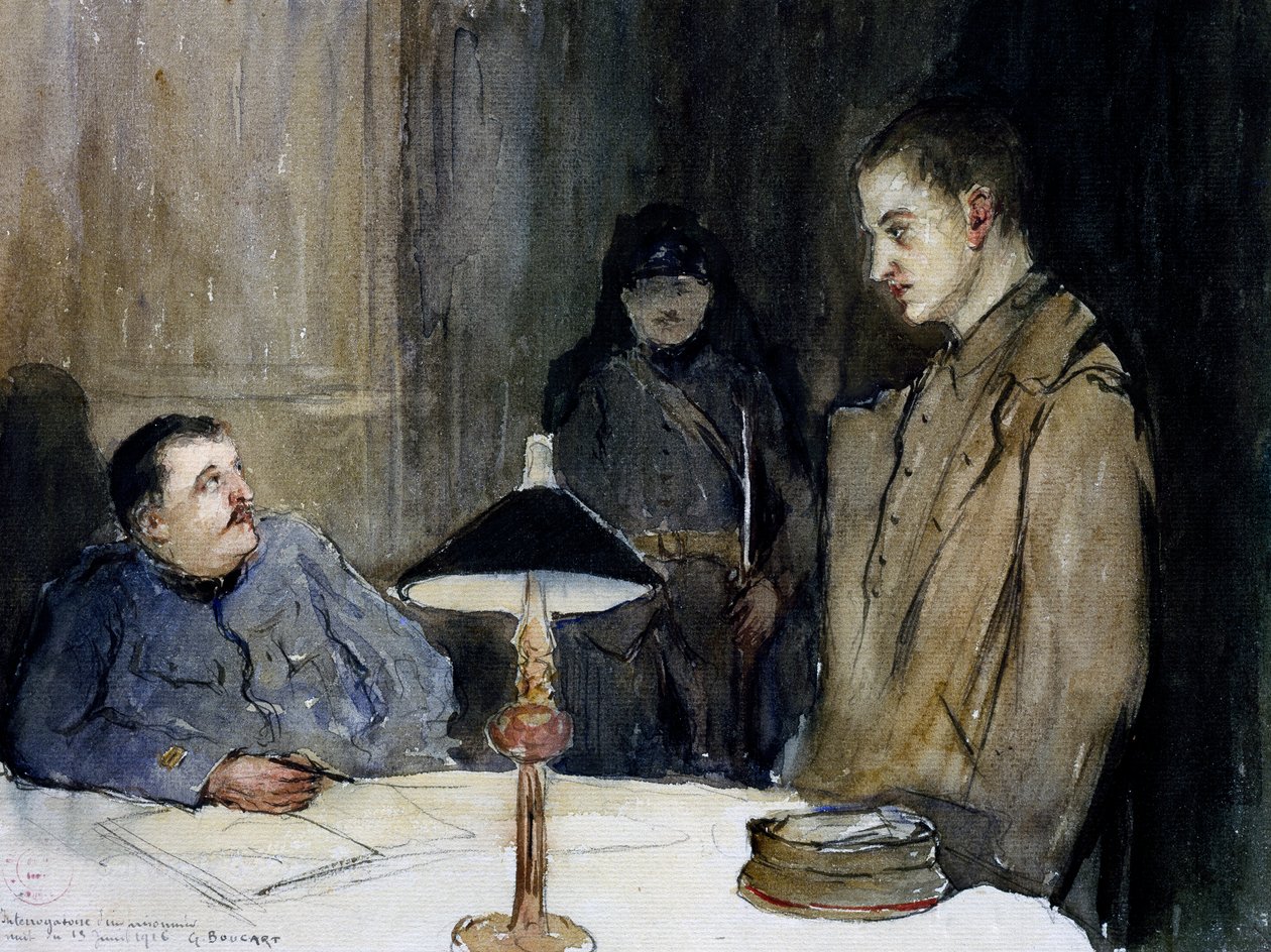 Interrogatório de um prisioneiro alemão de Gaston Hippolyte Boucart