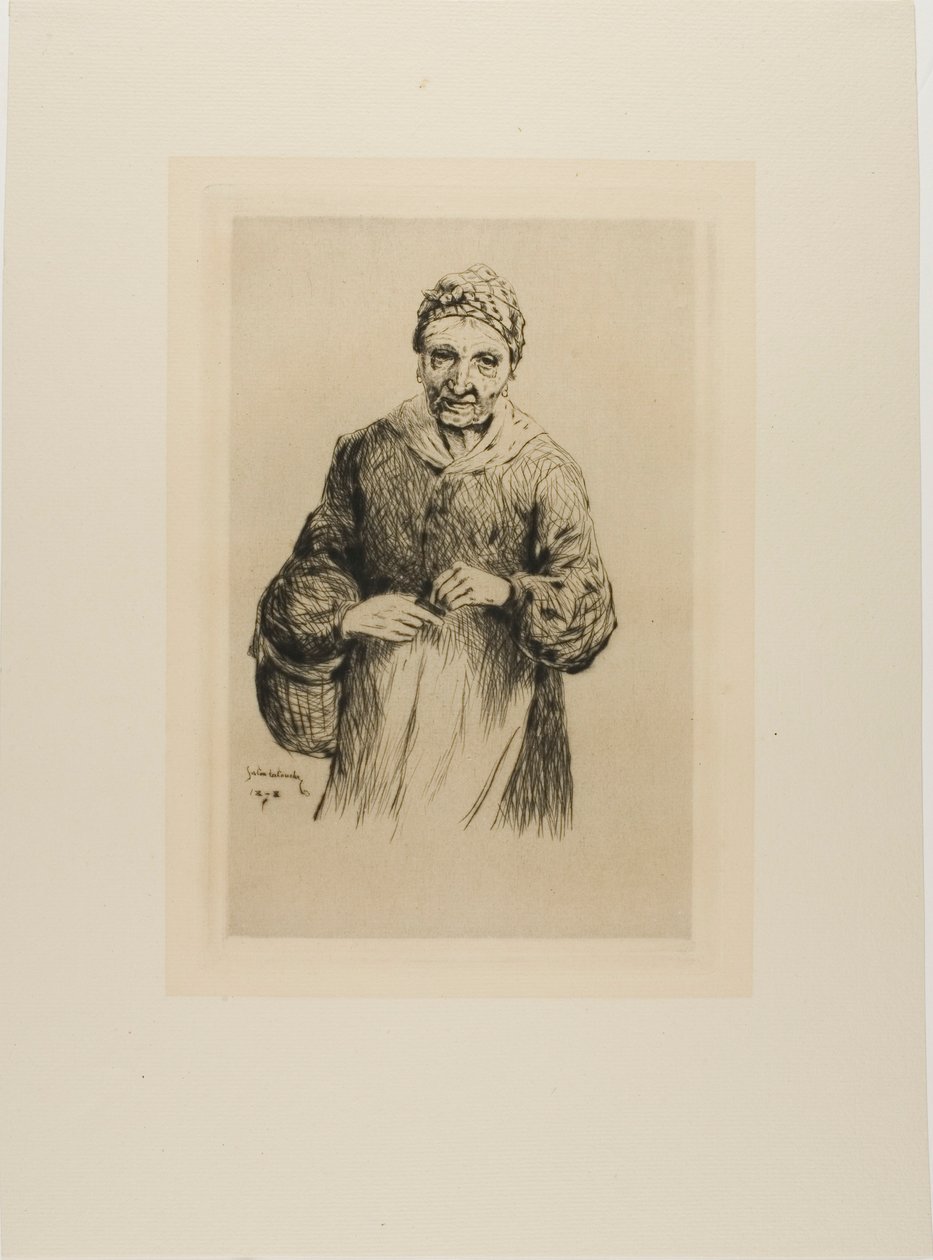Mulher Velha com Cesta de Gaston La Touche