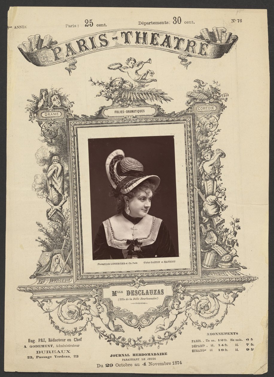 Teatro de Paris: Miss. Desclauzas de Gaston and Mathieu and Cie.