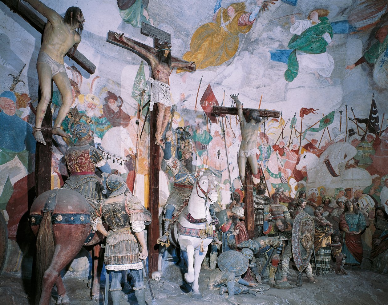 Capela da Crucificação, de Gaudenzio Ferrari (1475-1546), Monte Sagrado de Varallo Sesia, Itália de Gaudenzio Ferrari