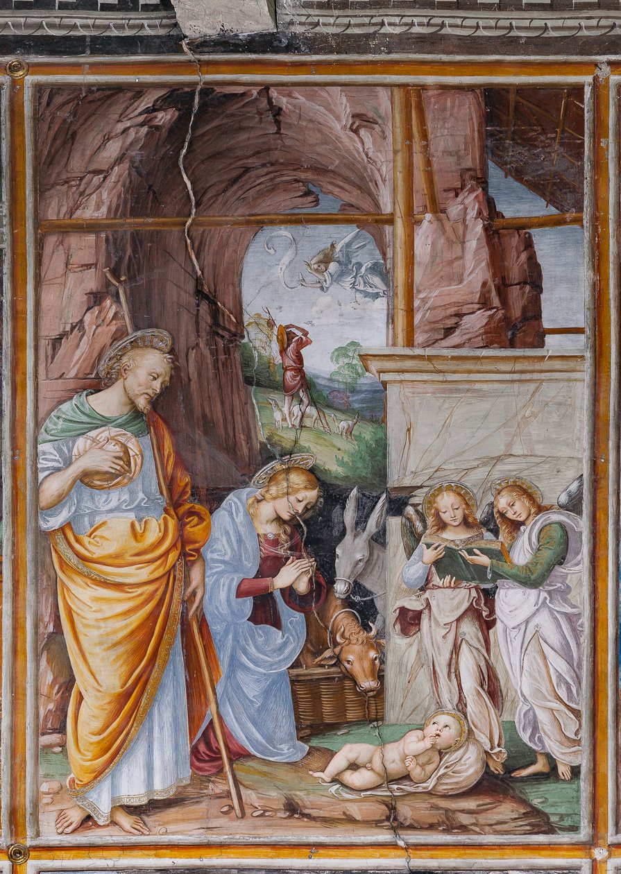 Detalhe de "A Natividade", de "A Vida e a Paixão de Cristo" de Gaudenzio Ferrari