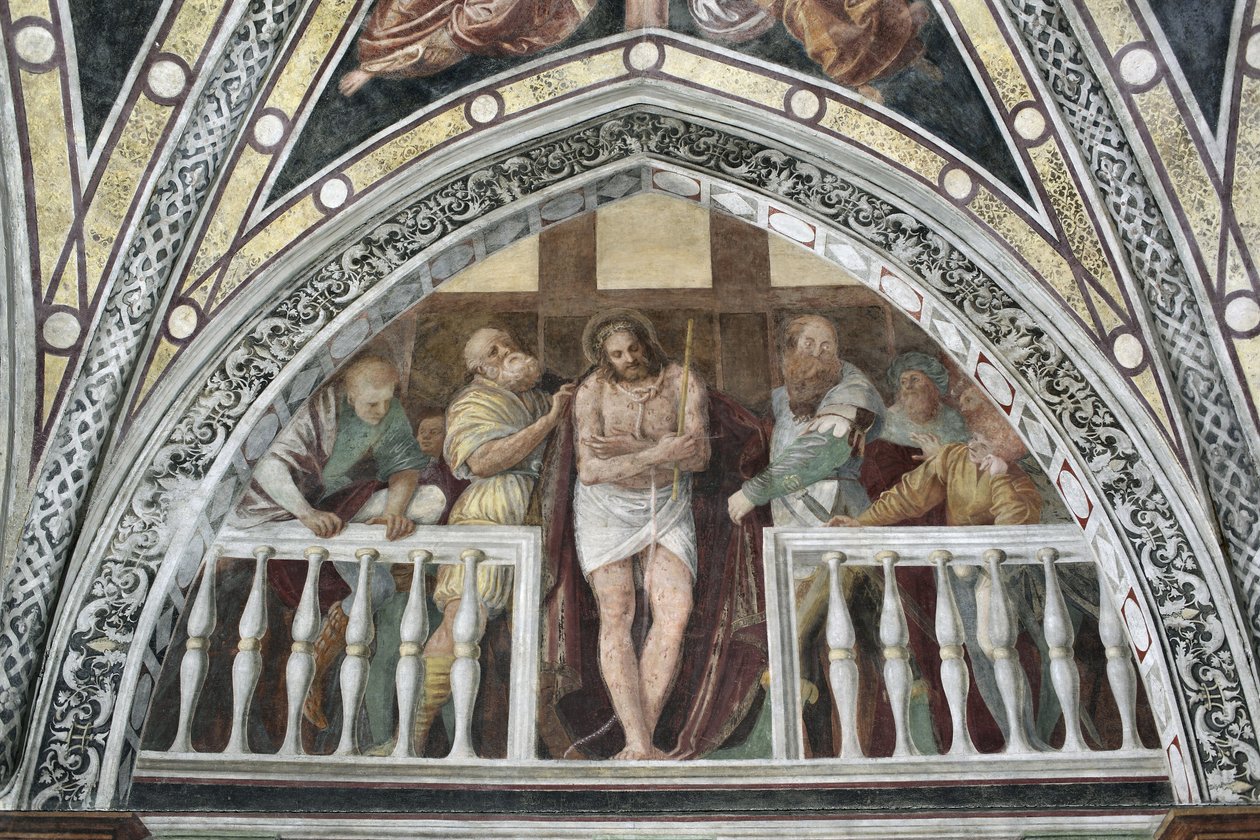 Ecce Homo Fresco de Gaudenzio Ferrari (1475 ca-1546) 1542 Milão, Basílica de Santa Maria delle Grazie Itália de Gaudenzio Ferrari
