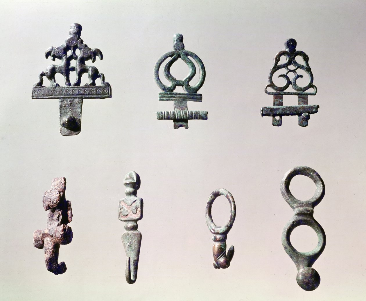Ganchos de cinto, Tene I (c.475-0 BC) (bronze) de Gaulish