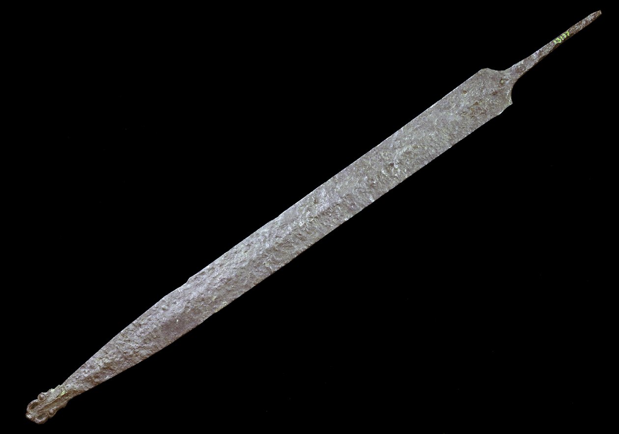 Arte da Gália: Espécie de Ferro, Idade do Ferro (400 AC). Museu de Antiguidades, Saint Germain en Laye. de Gaulish