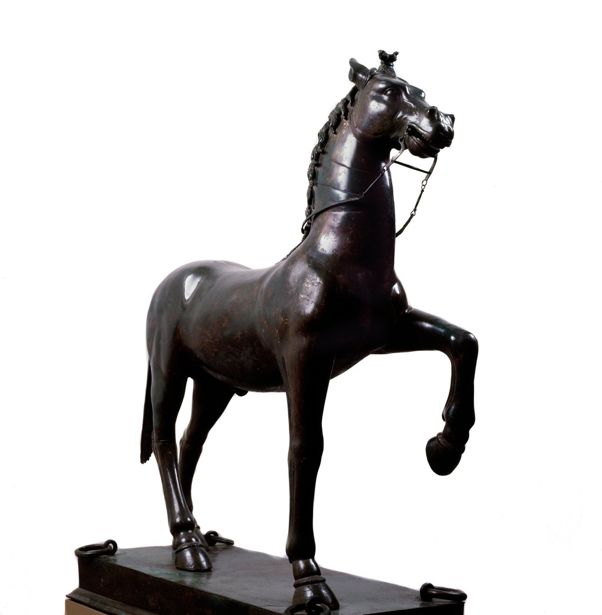 Cavalo votivo de bronze (escultura, c. 50 d.C.) de Gaulish Gaulish