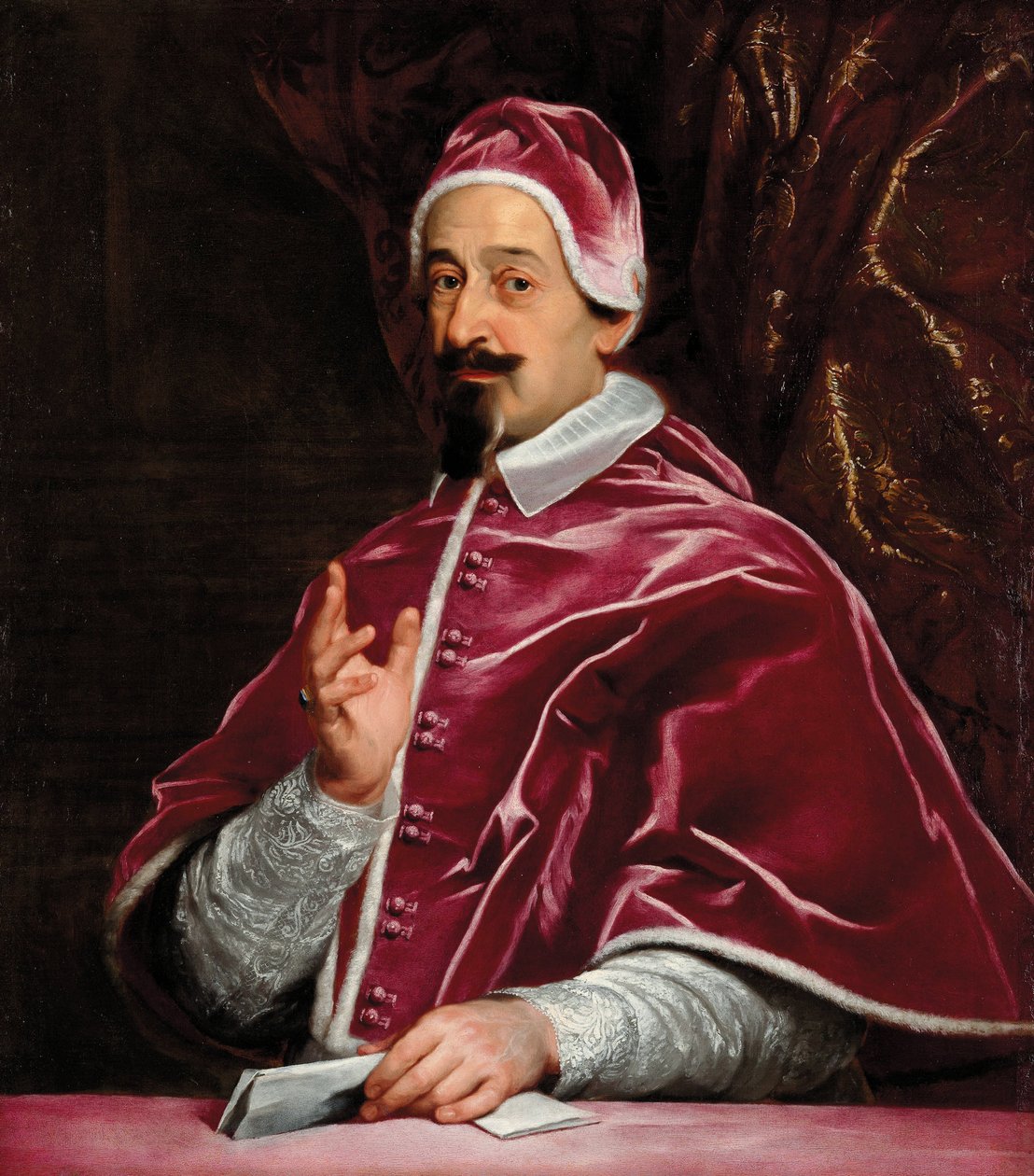 Retrato do Papa Alexandre VII 1599-1667, 1667. de Gaulli