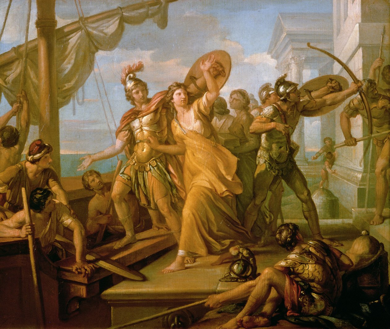 O estupro de Helena, de 1770 de Gavin Hamilton