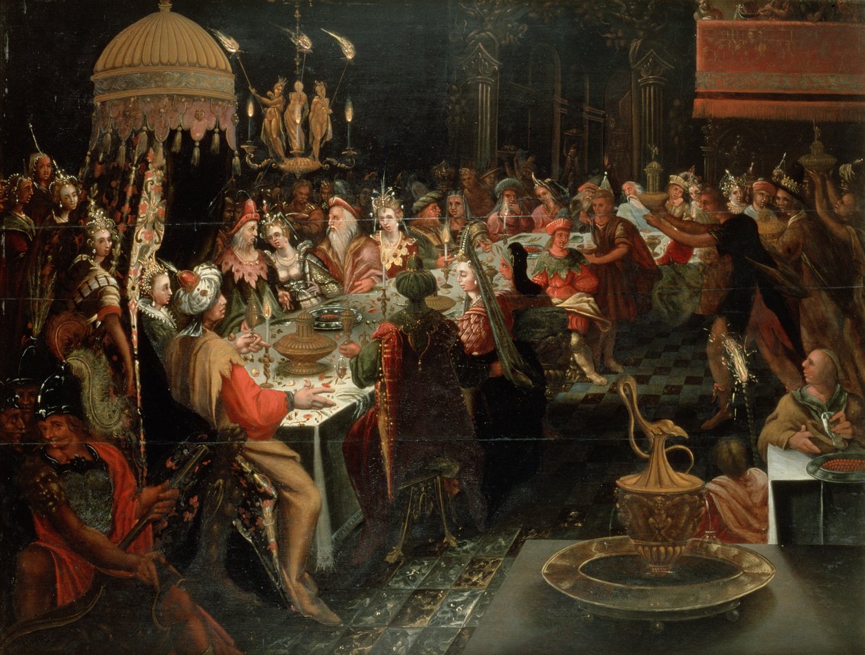 Festa de Belsazar, 1600-10 de Gdansk School