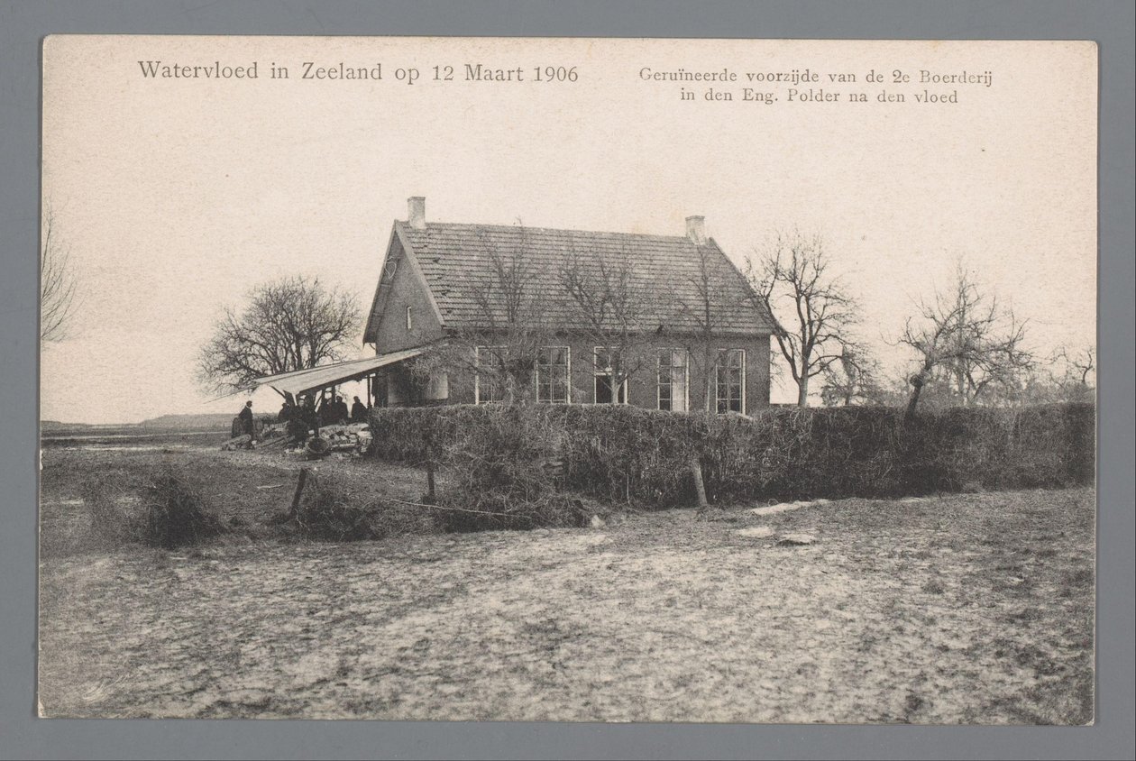 Inundação na Zelândia em 12 de março de 1906 de Gebroeders van Straaten