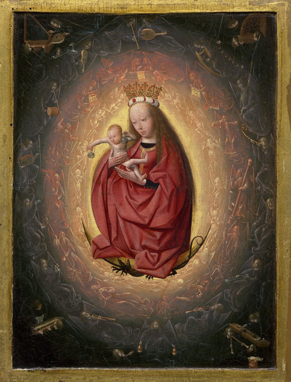 A glorificação da virgem de Geertgen Tot sint Jans