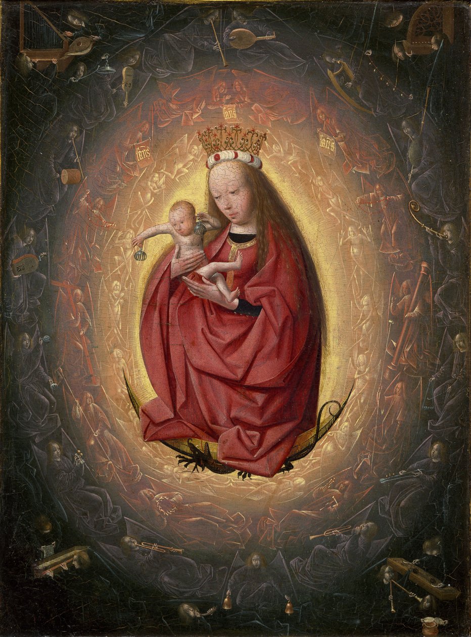 A glorificação da Virgem, 1490-1495 de Geertgen Tot sint Jans
