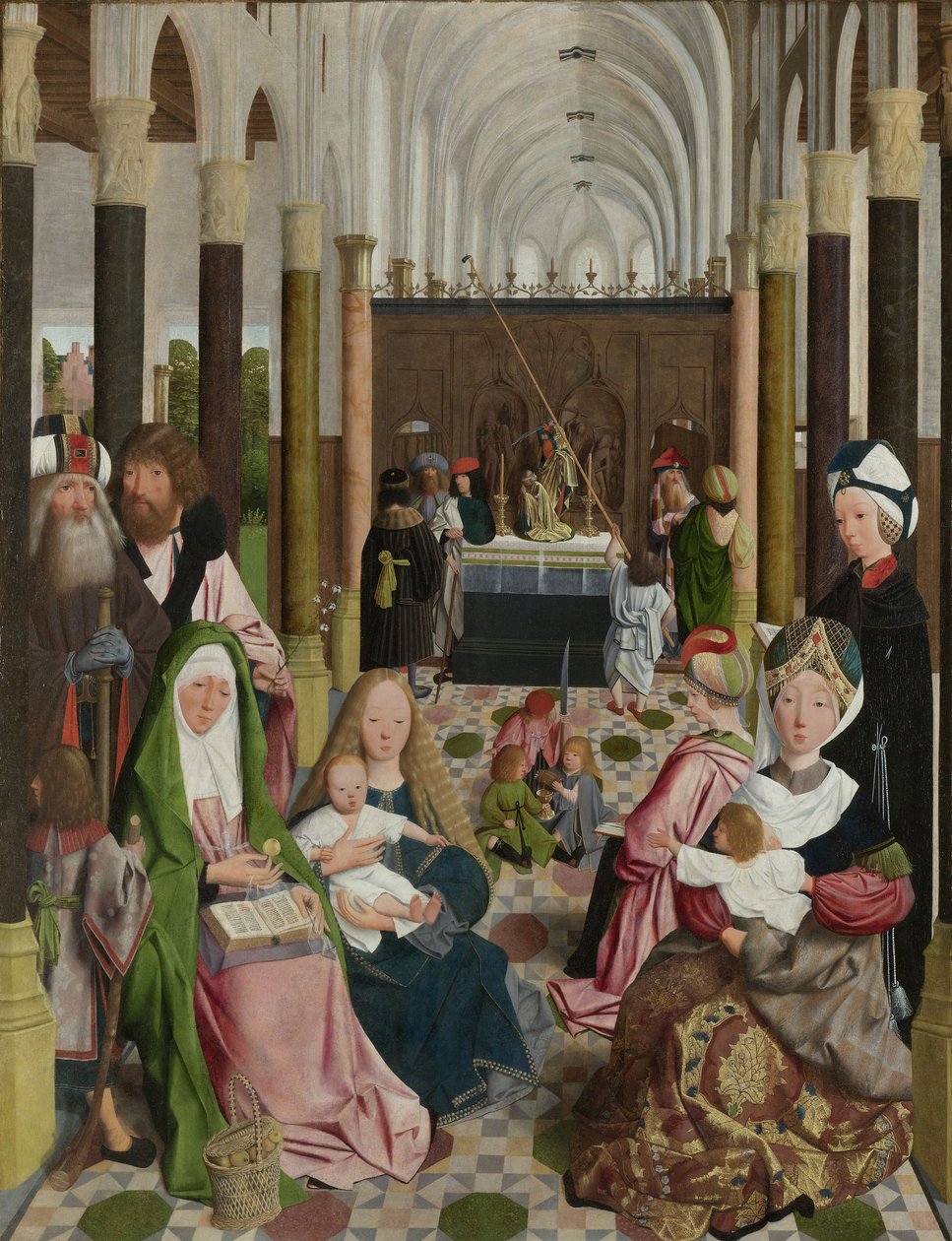 O parentesco sagrado, c.1495 de Geertgen Tot sint Jans