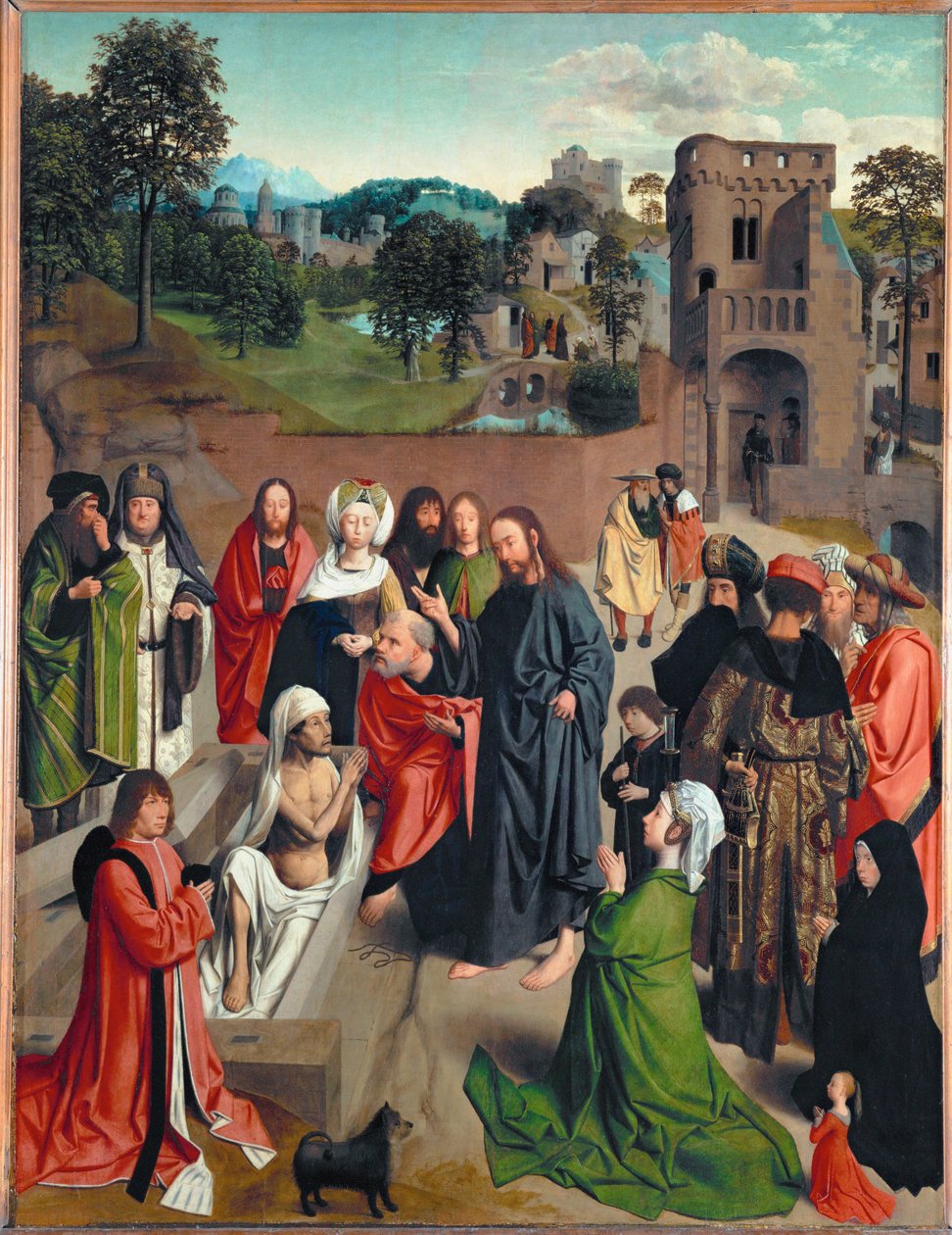 A ressurreição de Lázaro ... de Geertgen Tot sint Jans