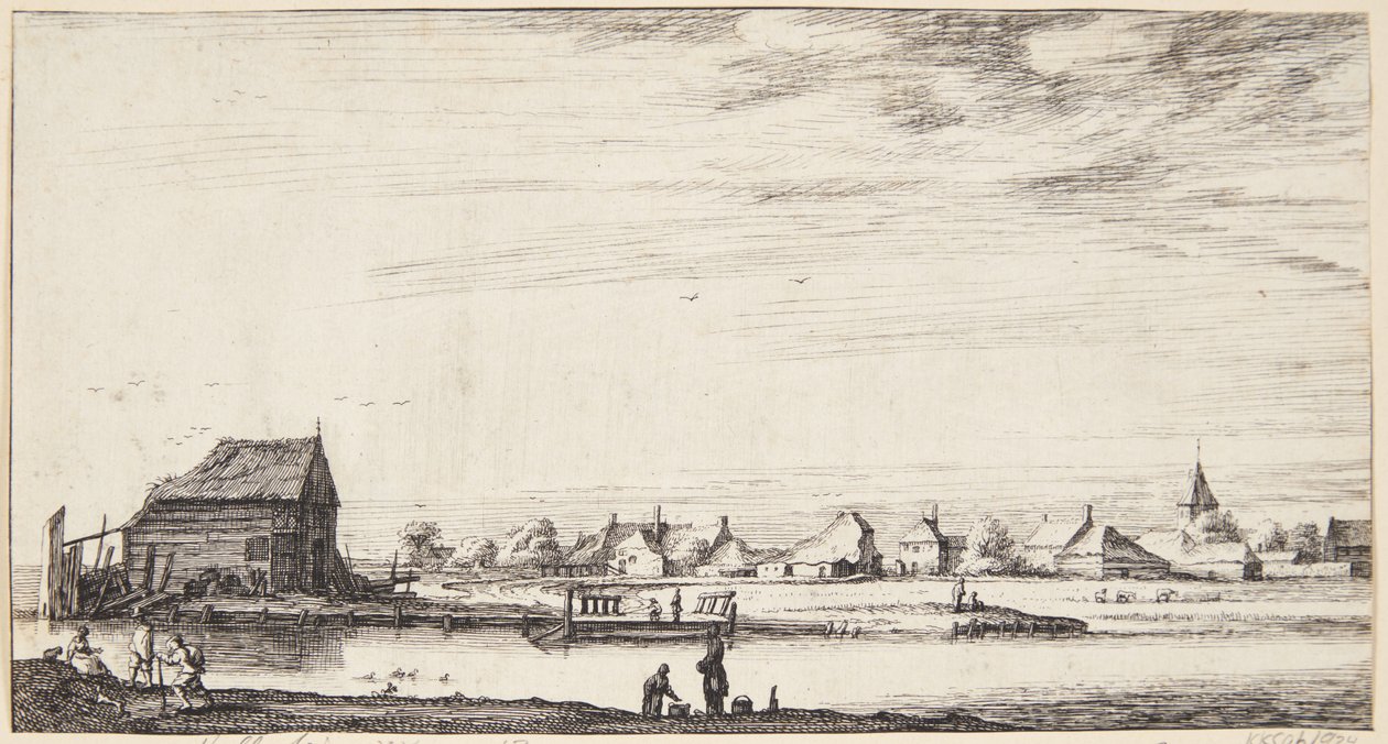 Vista para Sloterdijk de Geertruyt Roghman