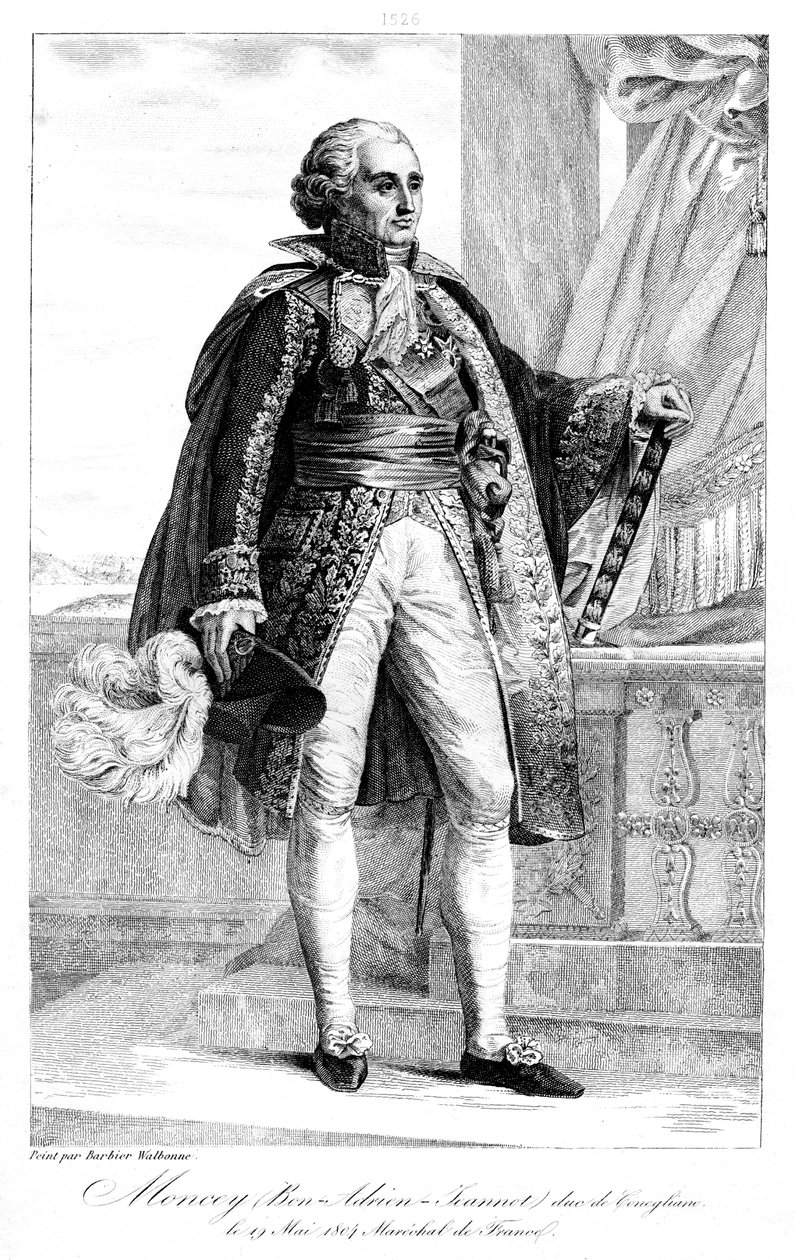 Bon Adrien Jeannot de Moncey 1754-1842, marechal da França, 1839. de Geille