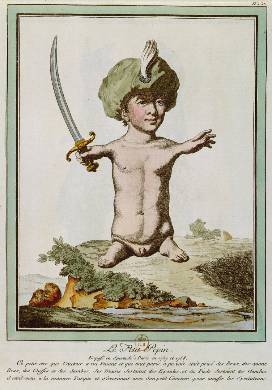 Petit Pepin, de "Les Ecarts of Nature", Paris, 1775 de Genevieve Regnault de Nangis