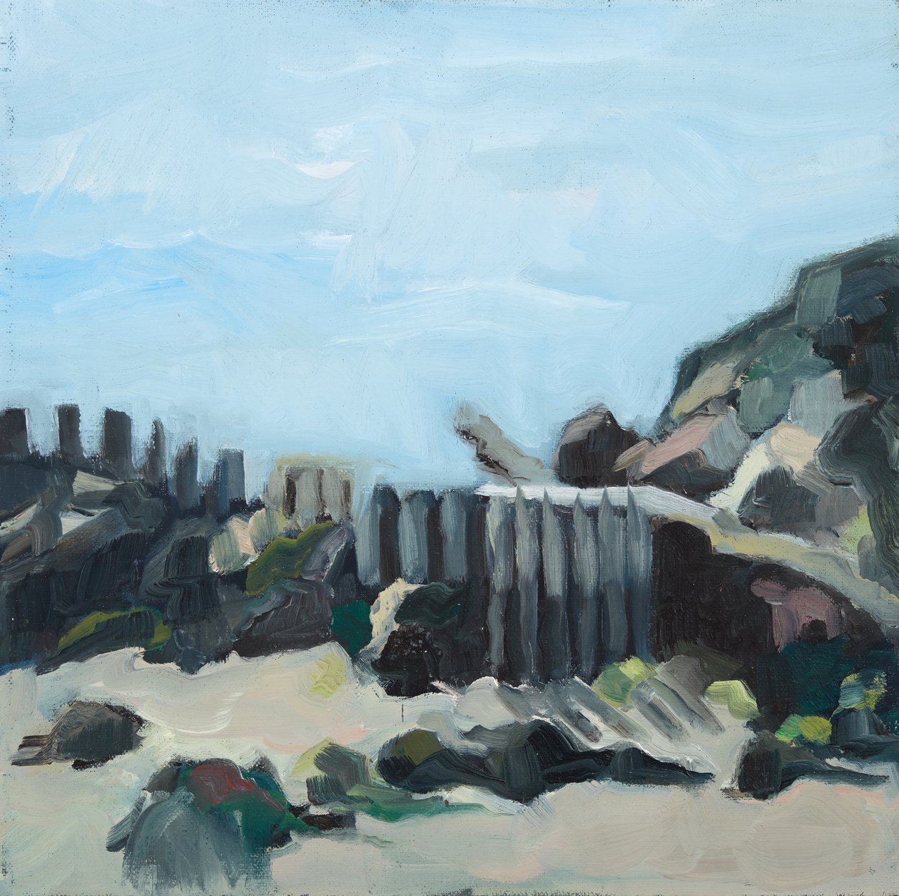 Praia, 2019 (óleo sobre tela) de Genevieve French