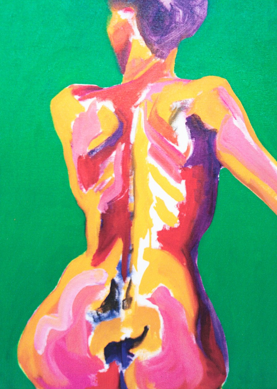 Nu brilhante, 2013 (acrílico sobre tela) de Genevieve French