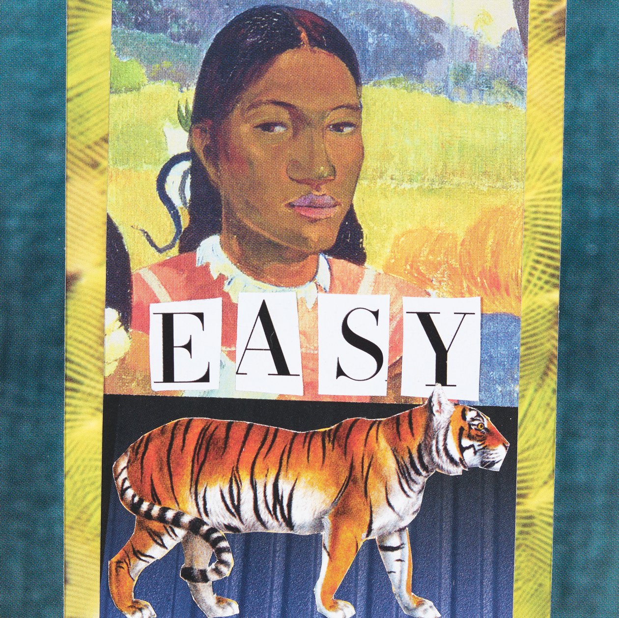 Tigre fácil, 2019 (colagem) de Genevieve French
