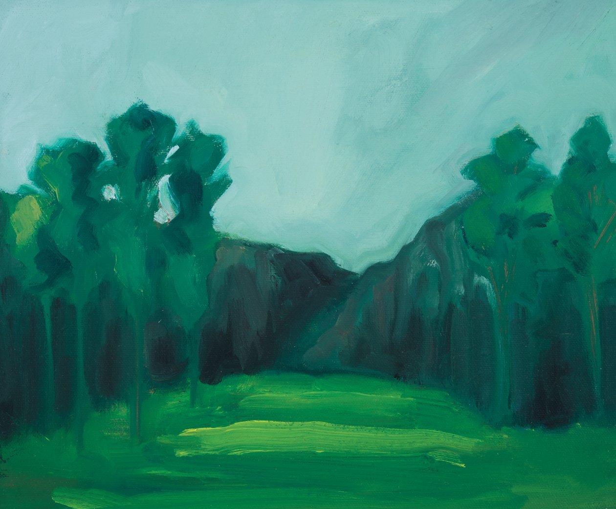 Jardim 1, 2019 (óleo sobre tela) de Genevieve French