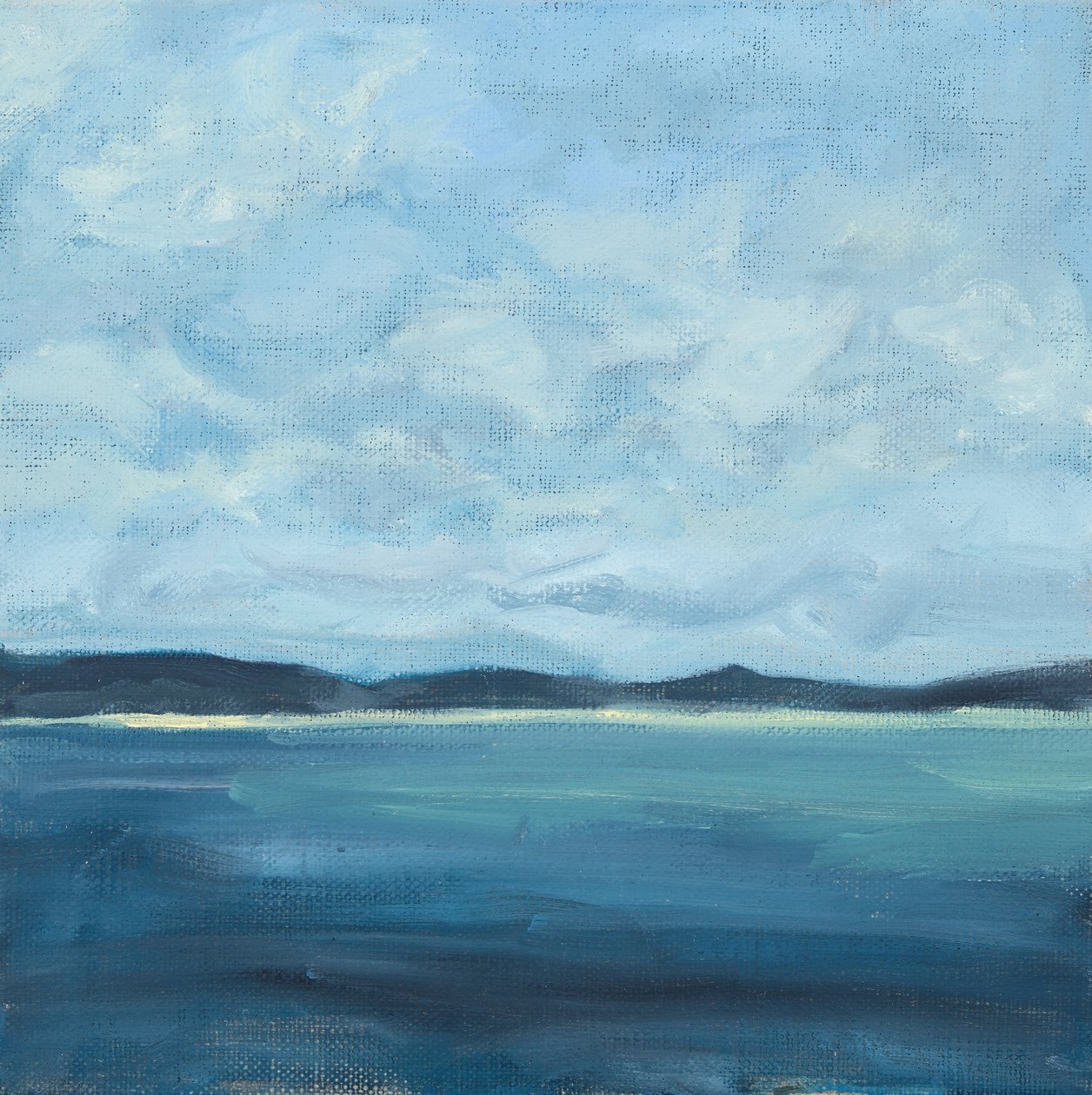 Paisagem marítima, 2016 (óleo sobre tela) de Genevieve French