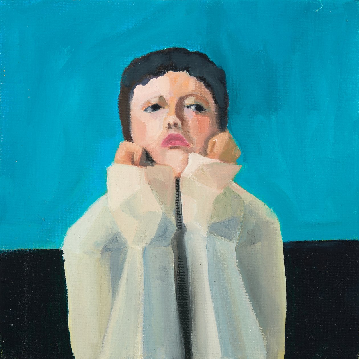 Rapariga Sulky, 2016 (óleo sobre tela) de Genevieve French