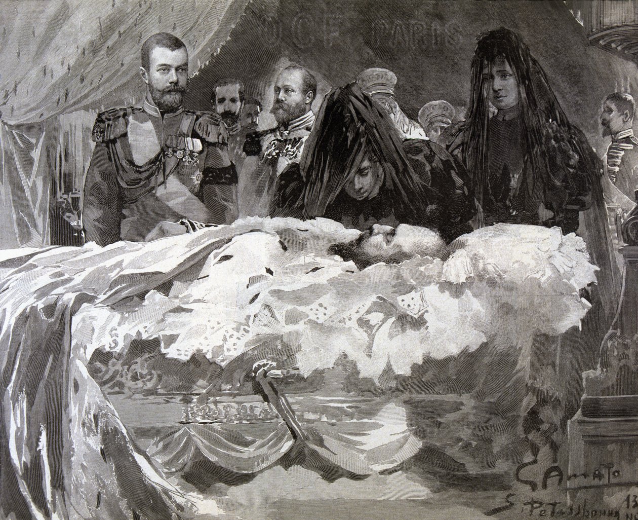 Morte do czar Alexandre III, novembro de 1894. de Gennaro Amato