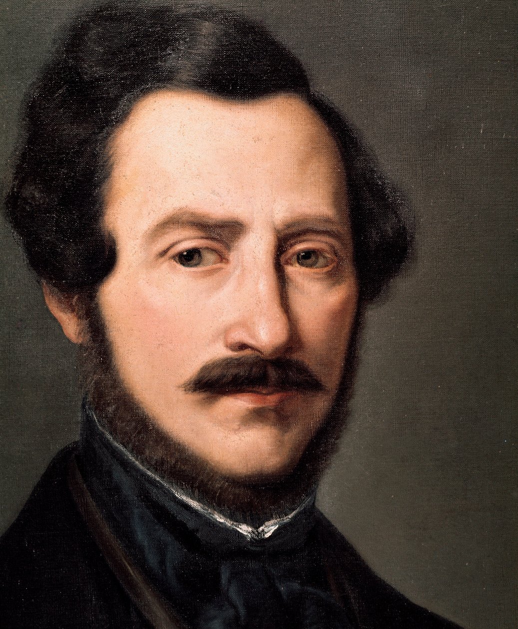 Retrato do compositor italiano Gaetano Donizetti (1797-1848) Pintura de Gennario Ruo (século XIX) Nápoles Conservatorio di Musica San Pietro a Majella de Gennaro Ruo
