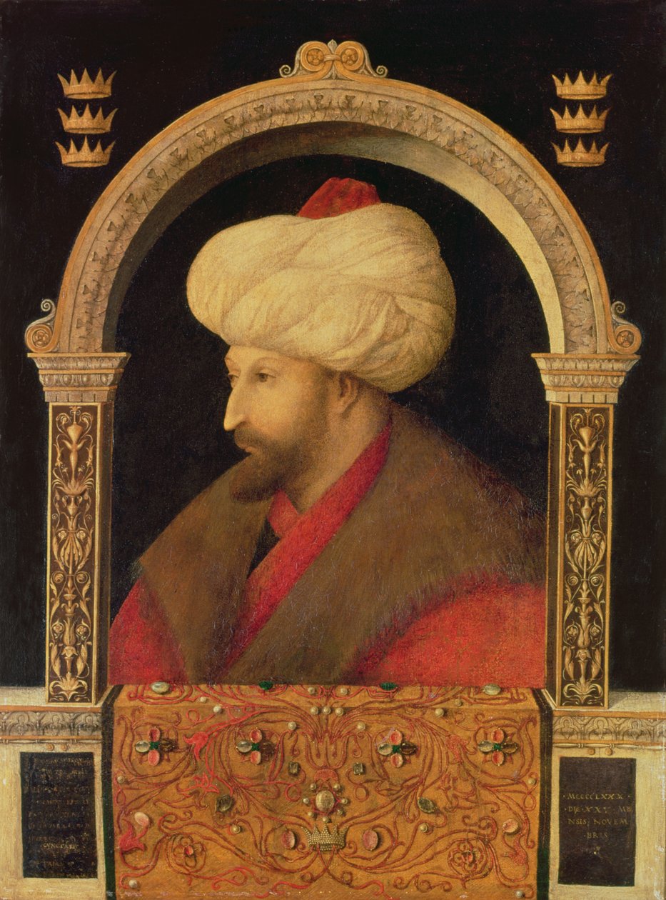 O Sultão Mehmet II (1432-81) 1480 de Gentile Bellini