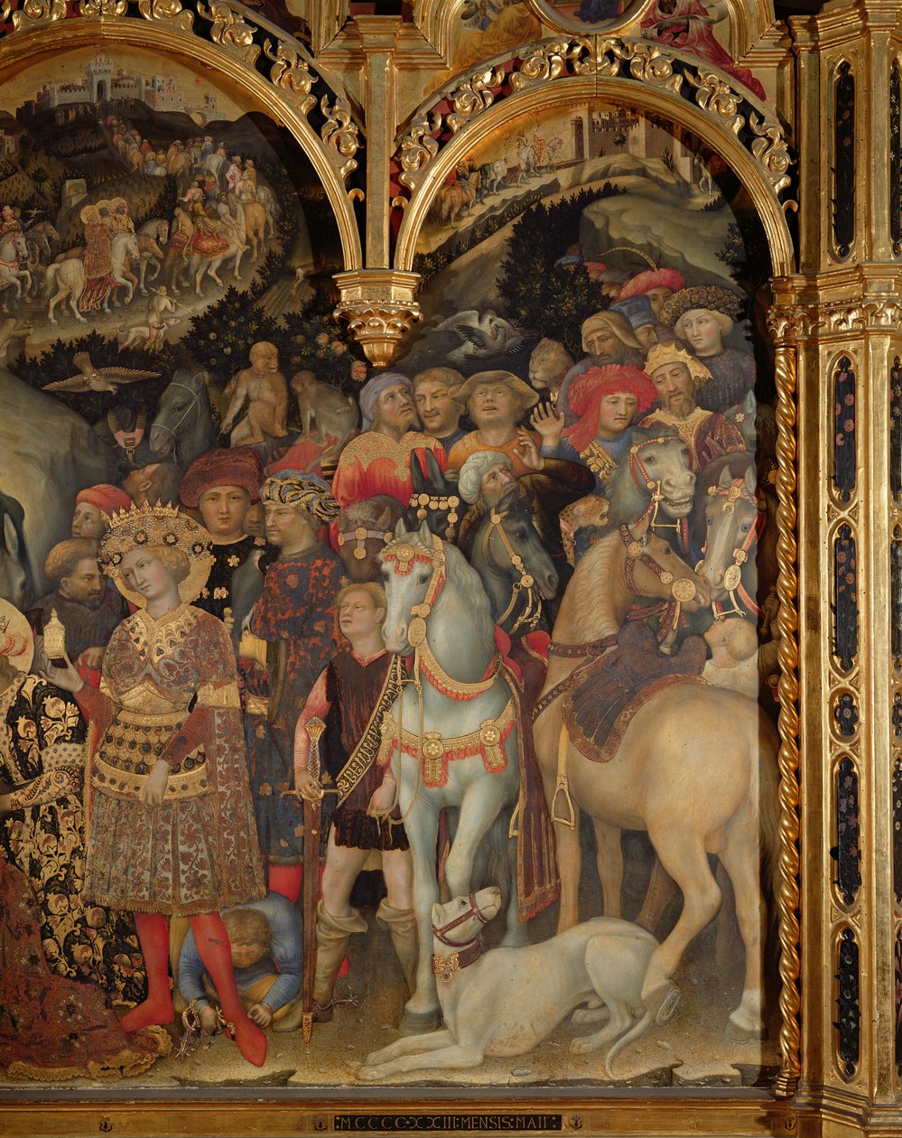Adoração dos Magos, 1423 (têmpera no painel) de Gentile da Fabriano