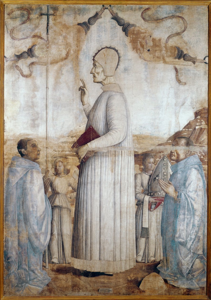 Lawrence Giustiniani ou Lorenzo Giustiniani (tempera sobre madeira de Gentile Bellini