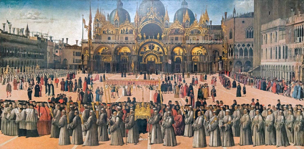 Procissão na Praça de São Marcos de Gentile Bellini
