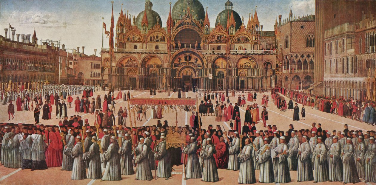 Procissão na Praça de São Marcos de Gentile Bellini