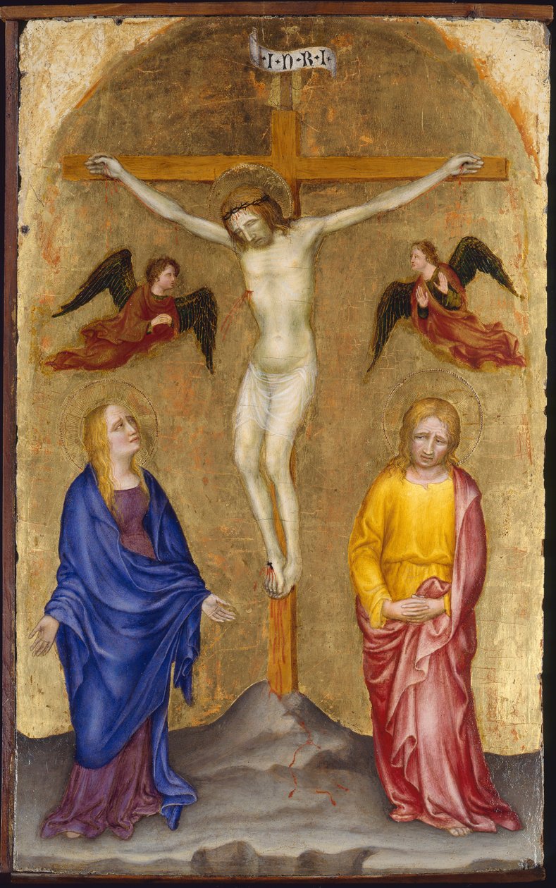 Crucificação, c.1408 de Gentile da Fabriano