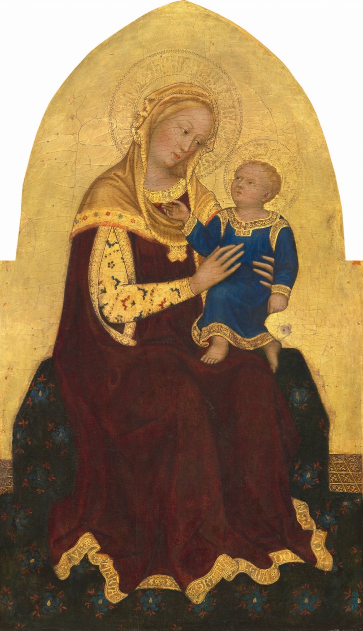 Madonna e criança entronizada, c. 1420. de Gentile da Fabriano