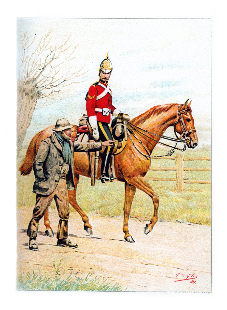 Ø Dragoons reais, c1890. de Geoffrey Douglas Giles