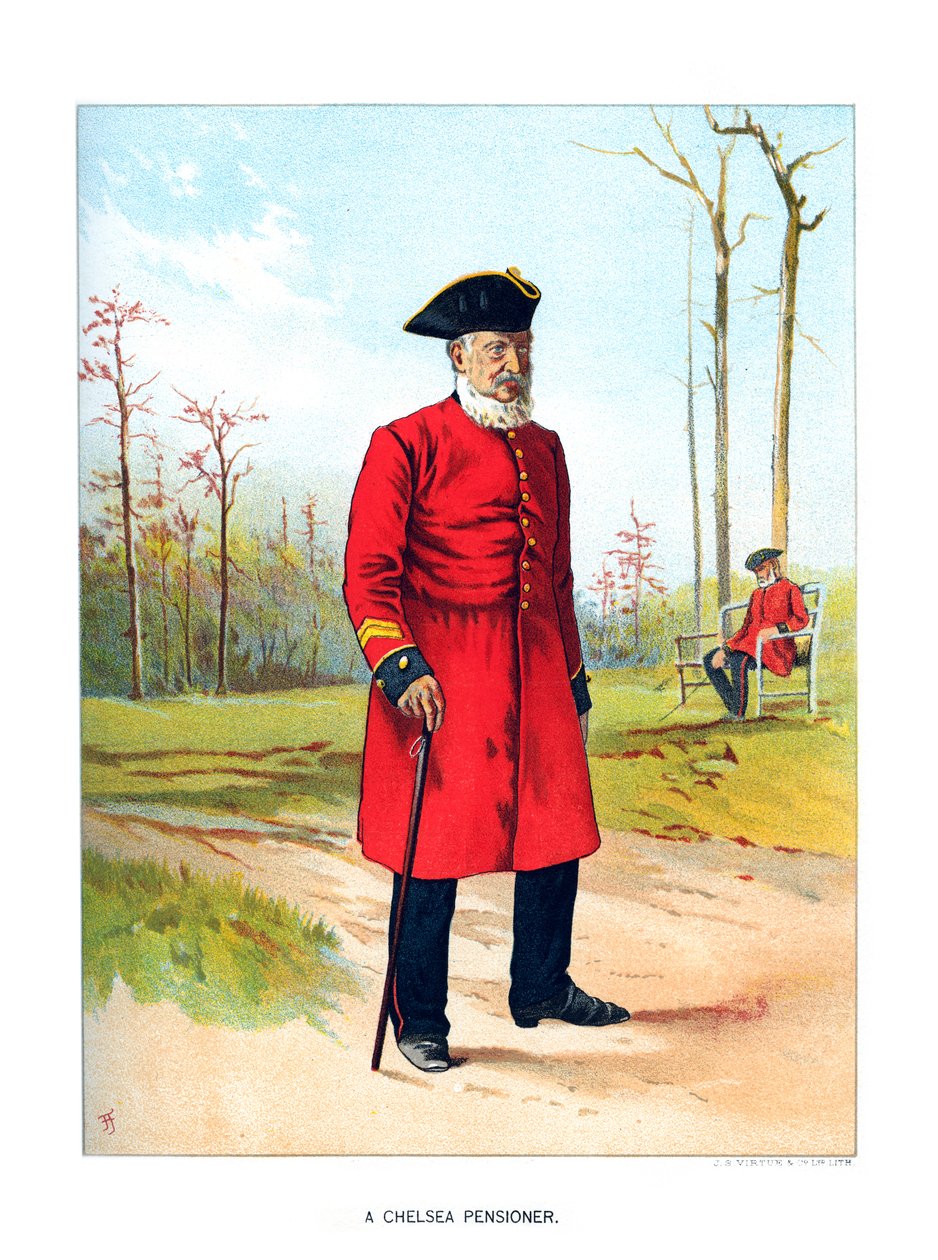 Pensionista de Chelsea, c1890. de Geoffrey Douglas Giles
