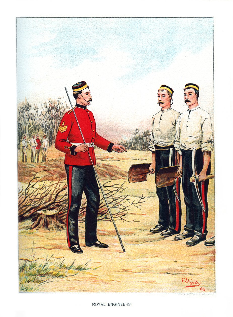 Engenheiros reais, c1890. de Geoffrey Douglas Giles